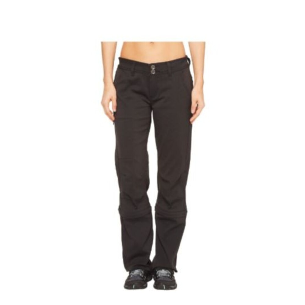 Granola Girl Prana Halle Convertible Pants Black 0 Stretch Hiking Outdoor